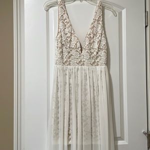 Lulus Lace White Dress